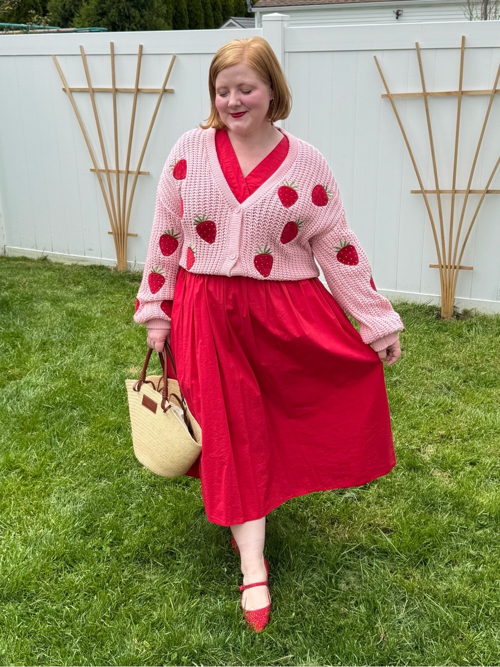 Hot Topic Strawberry Cardigan